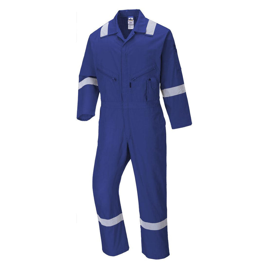 Portwest C814 - Iona Cotton Coverall Royal Blue-Fire Retardant Shirts.com