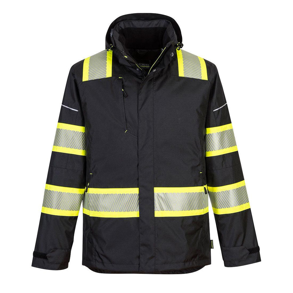Portwest F144 - Iona Plus Winter Jacket Black-Fire Retardant Shirts.com