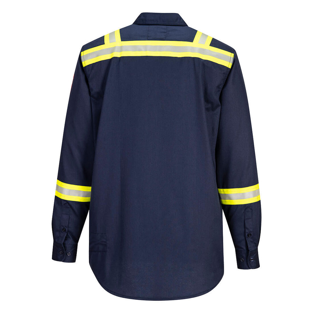 Portwest FR FR706 - Bizflame 88/12 FR Taped Shirt Grey, Khaki, & Navy-Fire Retardant Shirts.com