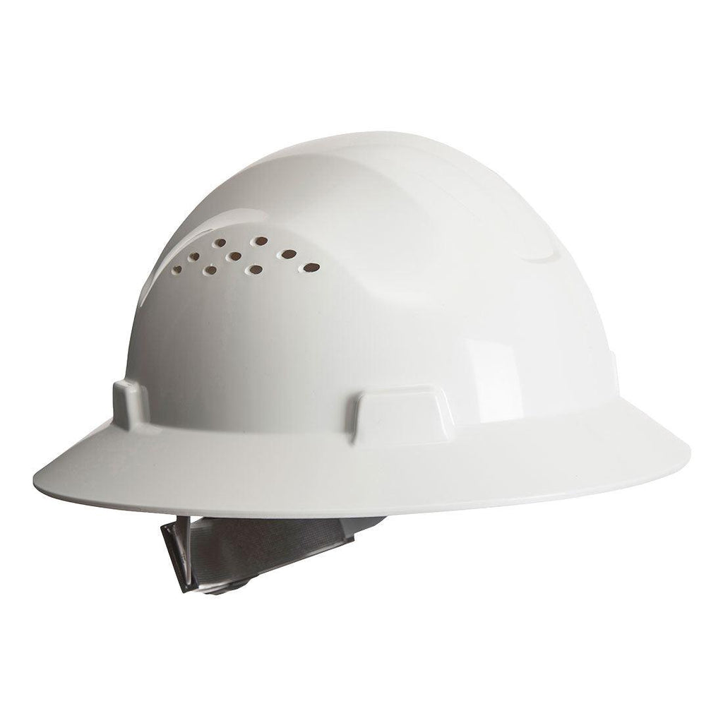 Portwest PW52 - Full Brim Premier Hard Hat Vented-Fire Retardant Shirts.com