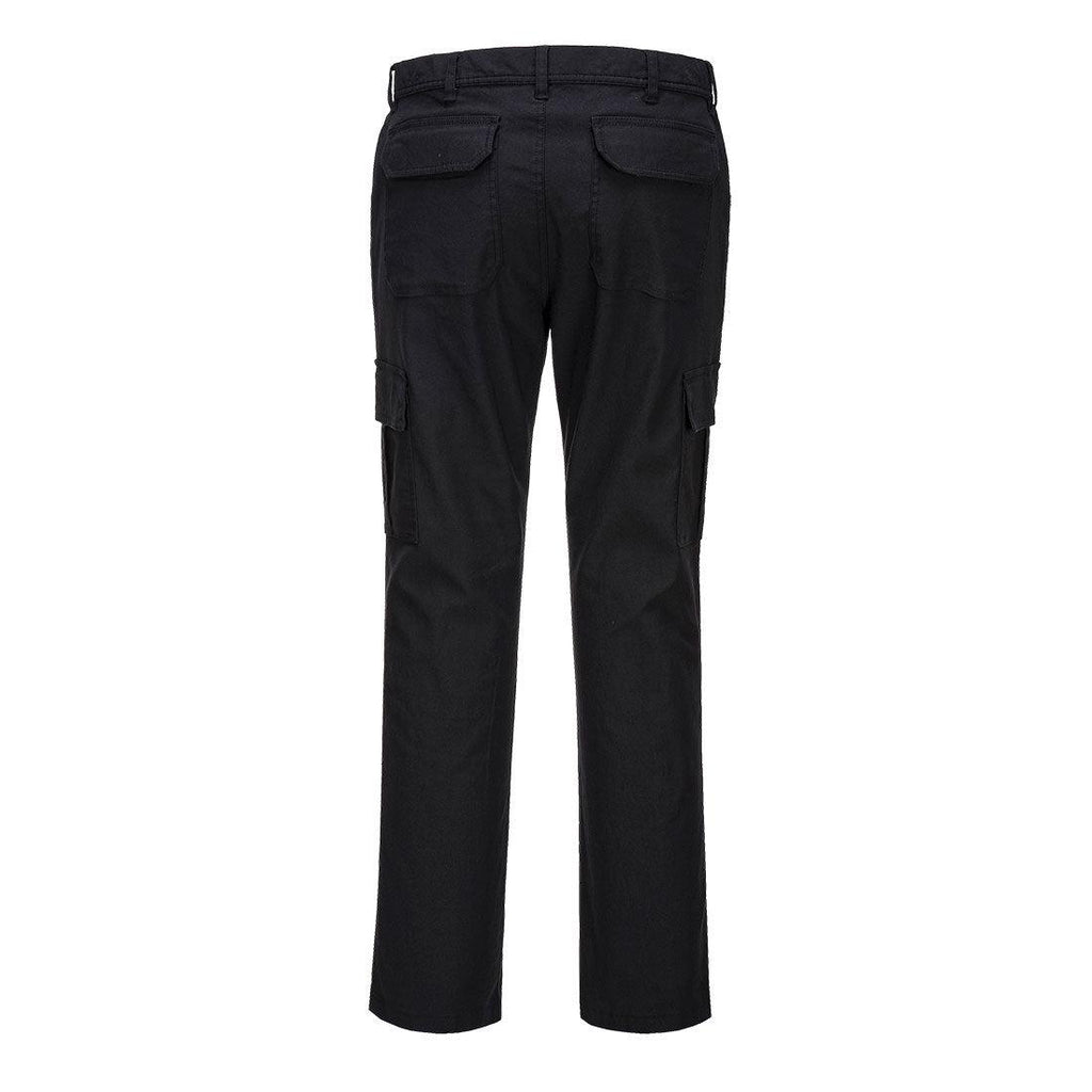 Portwest S231 - Stretch Slim Combat Pants Black-Fire Retardant Shirts.com