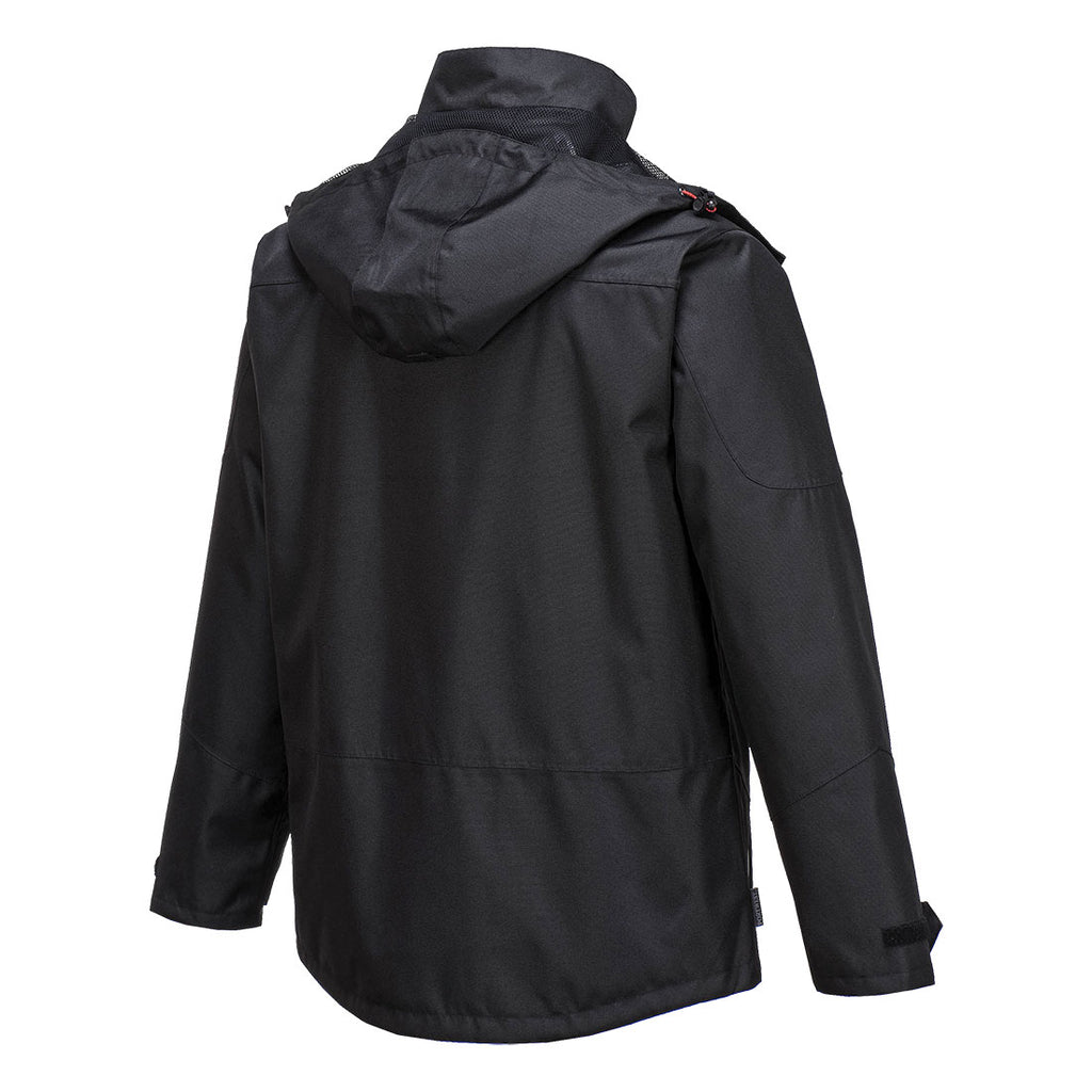 Portwest S555 - Outcoach Jacket Black-Fire Retardant Shirts.com