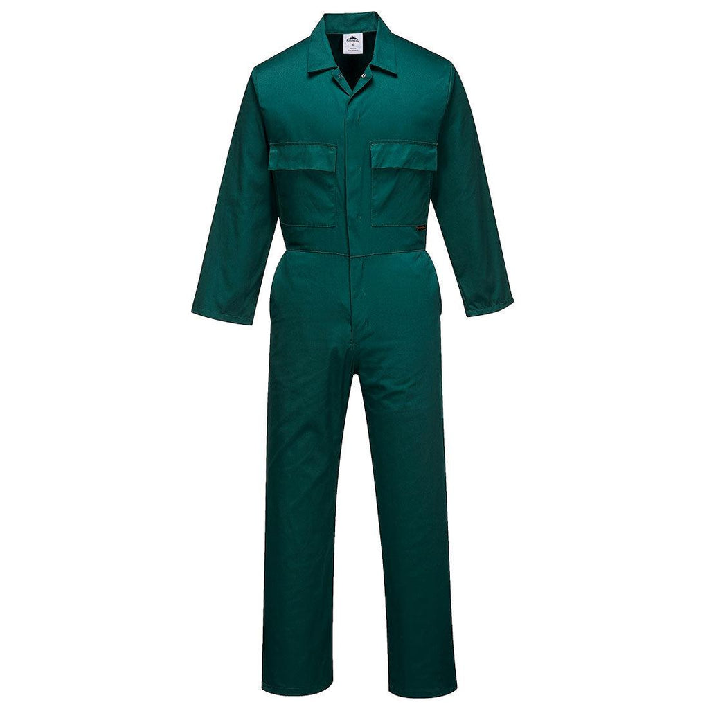 Portwest S999 - Euro Work Polycotton Coverall Bottle Green-Fire Retardant Shirts.com