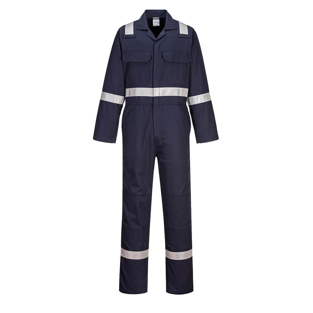 Portwest FR UBIZ8 - Bizweld Coverall Navy-Fire Retardant Shirts.com