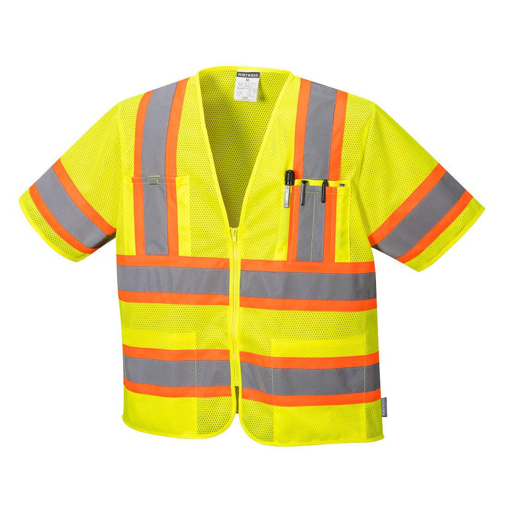 Portwest US383 - Augusta Sleeved Hi-Vis Vest-Fire Retardant Shirts.com