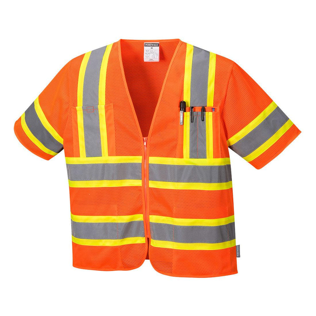 Portwest US383 - Augusta Sleeved Hi-Vis Vest-Fire Retardant Shirts.com