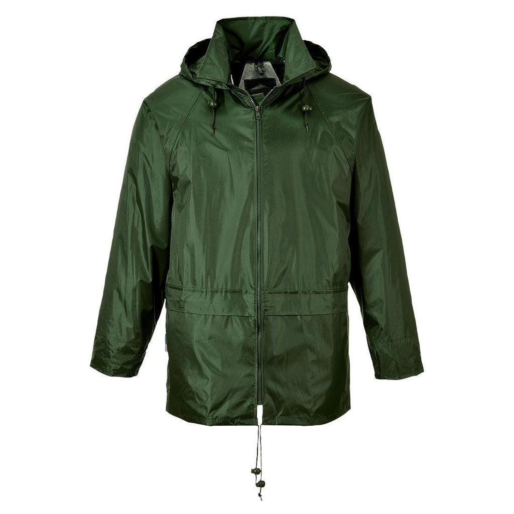Portwest US440 - Classic Rain Jacket Olive Green-Fire Retardant Shirts.com