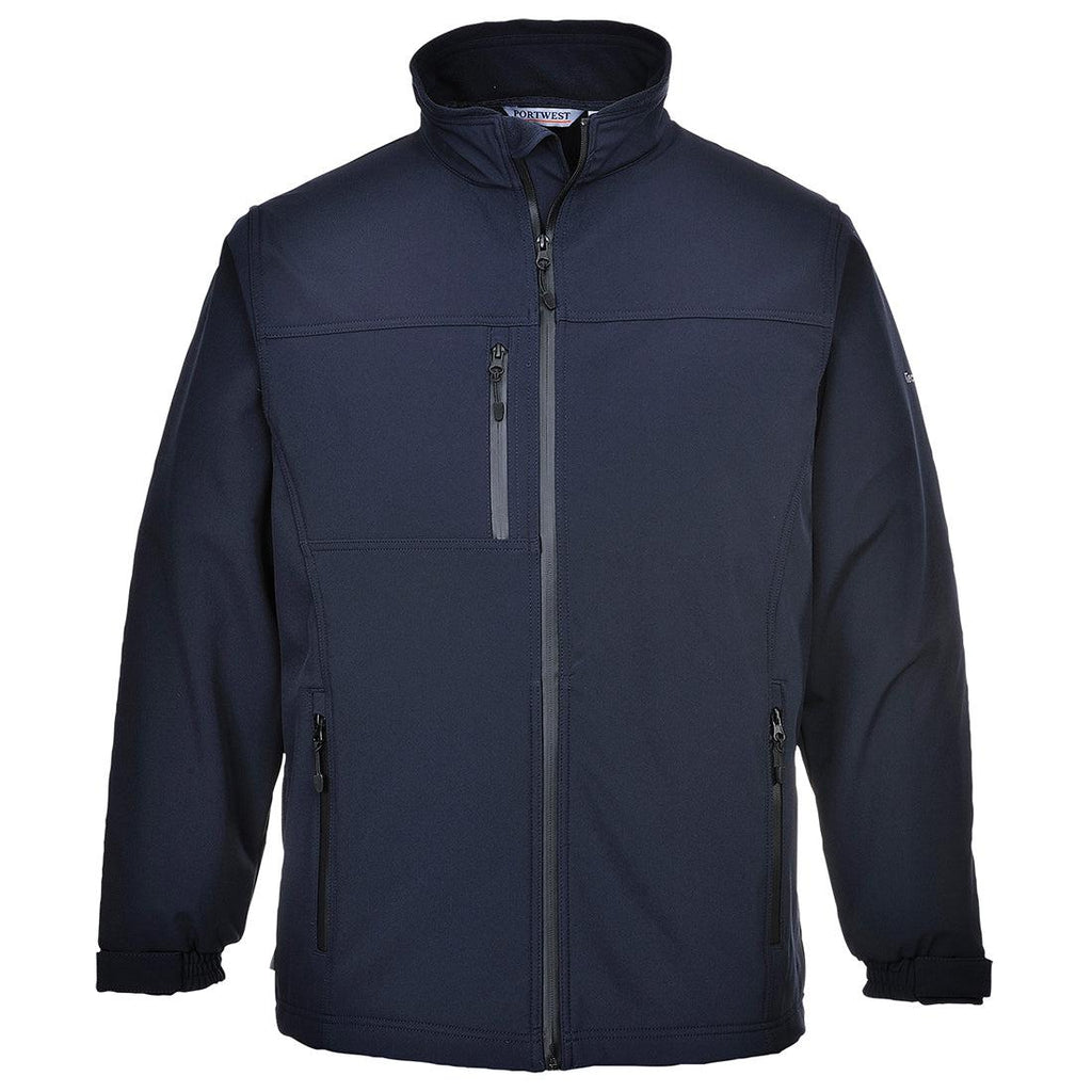 Portwest UTK50 - Softshell Jacket (3L) Navy-Fire Retardant Shirts.com
