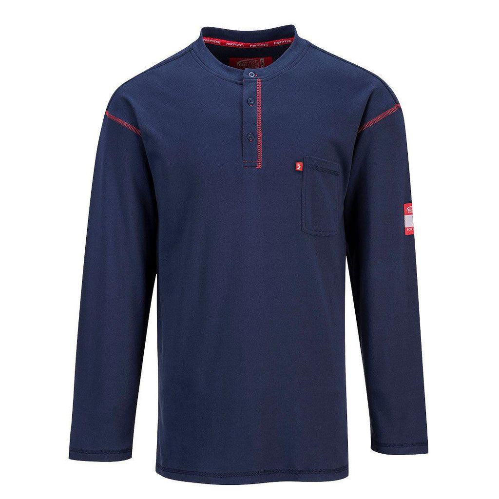 Portwest FR FR02 - Bizflame FR Henley-Fire Retardant Shirts.com