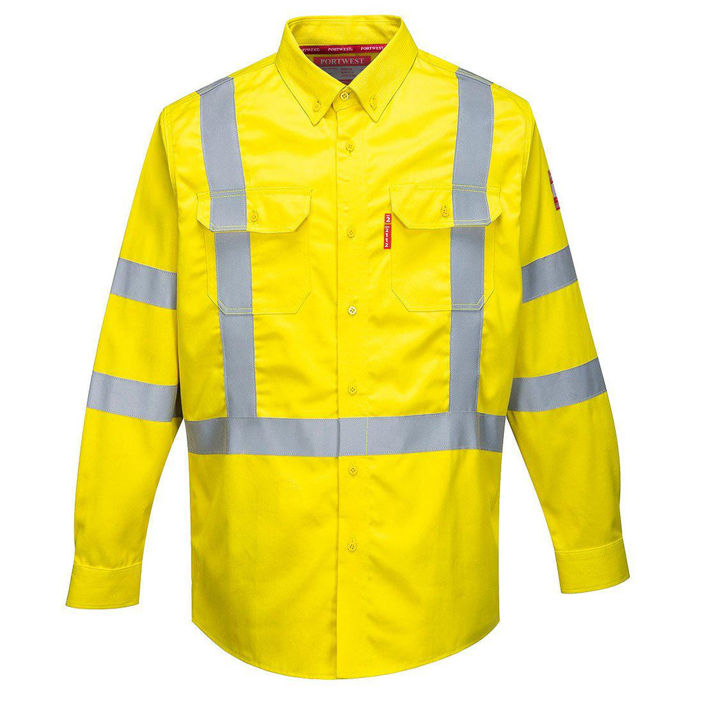 Portwest FR95 - Bizflame 88/12 FR Hi-Vis Shirt-Fire Retardant Shirts.com