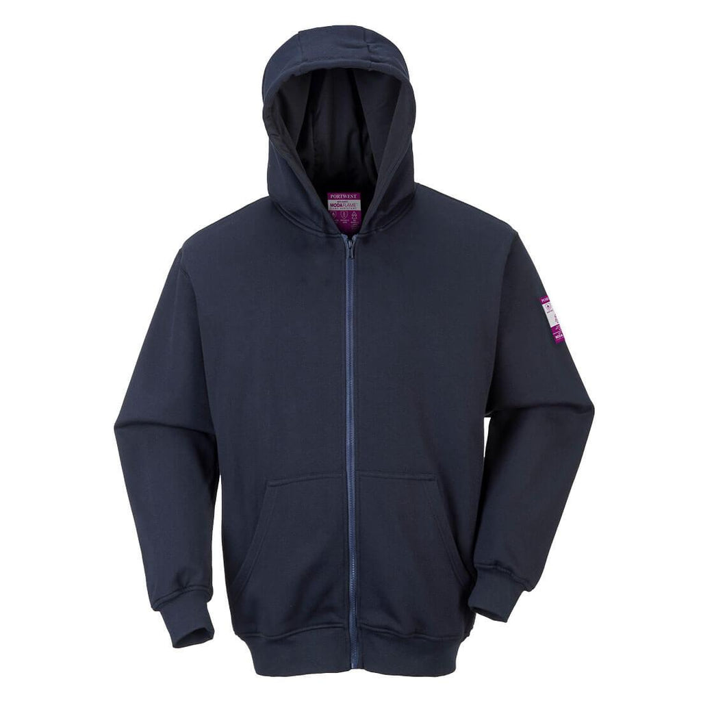 Portwest UFR81 - FR Zip Front Hooded Sweatshirt-Fire Retardant Shirts.com