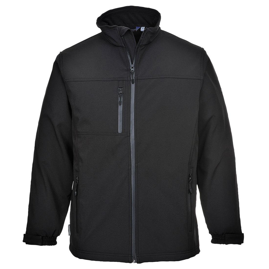 Portwest FR UTK50 - Softshell Jacket (3L) Black-Fire Retardant Shirts.com