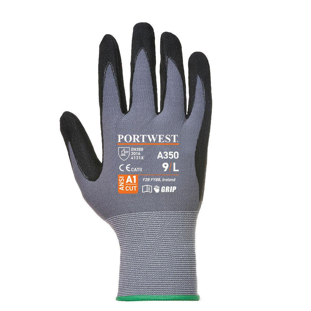 Portwest A350 - DermiFlex Glove - Nitrile Foam Black