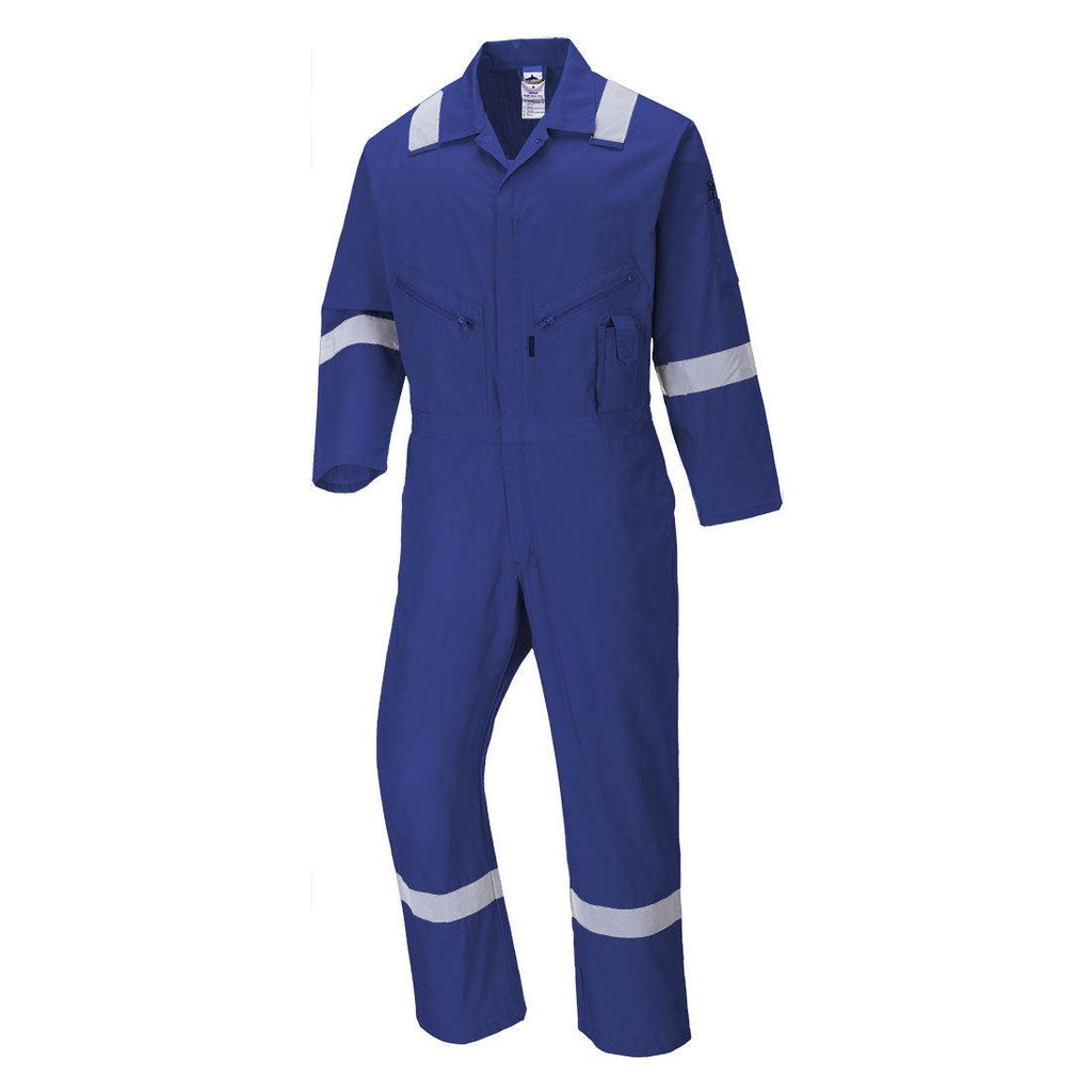 Portwest C814 - Iona Cotton Coverall Royal Blue