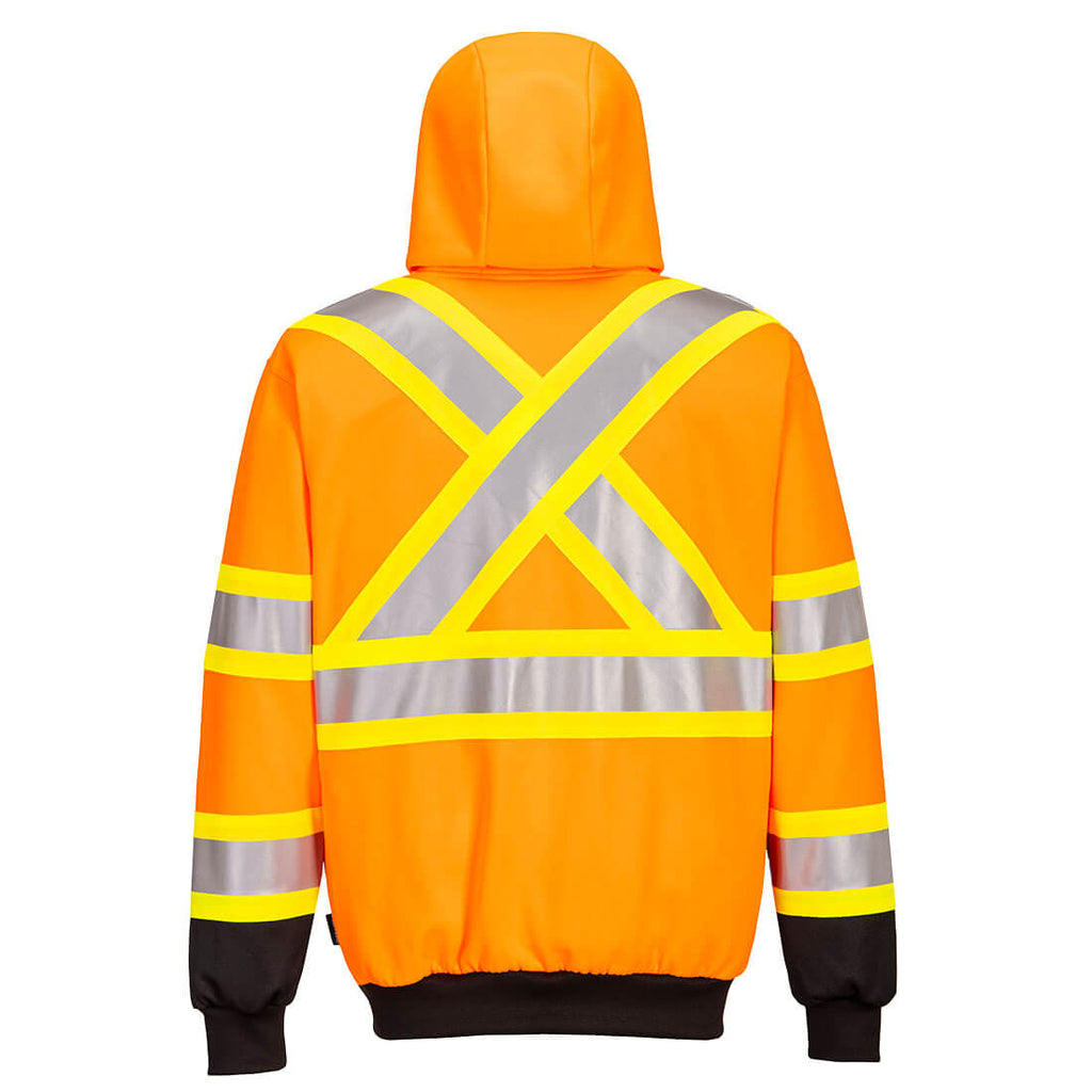 Portwest CA170 - X Back Contrast Tape Hoodie - Orange 