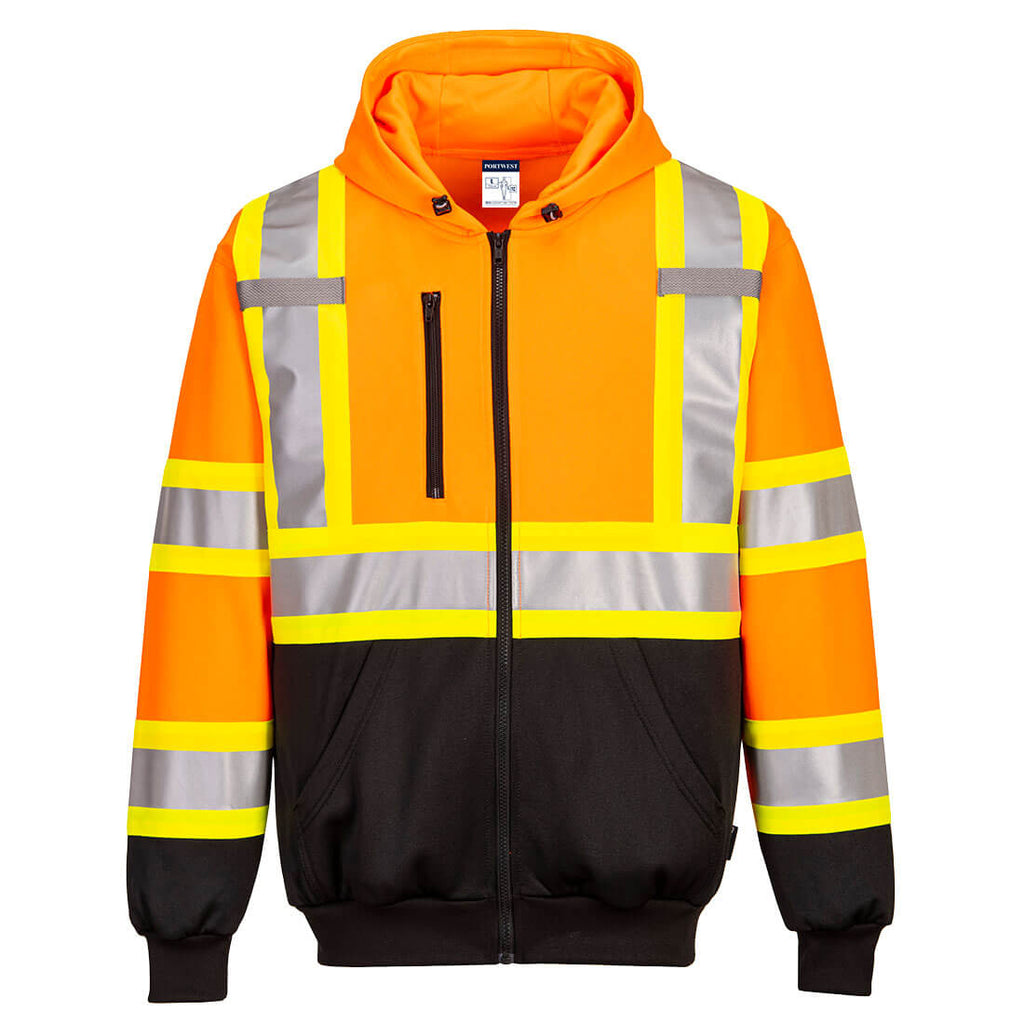 Portwest CA170 - X Back Contrast Tape Hoodie - Orange 