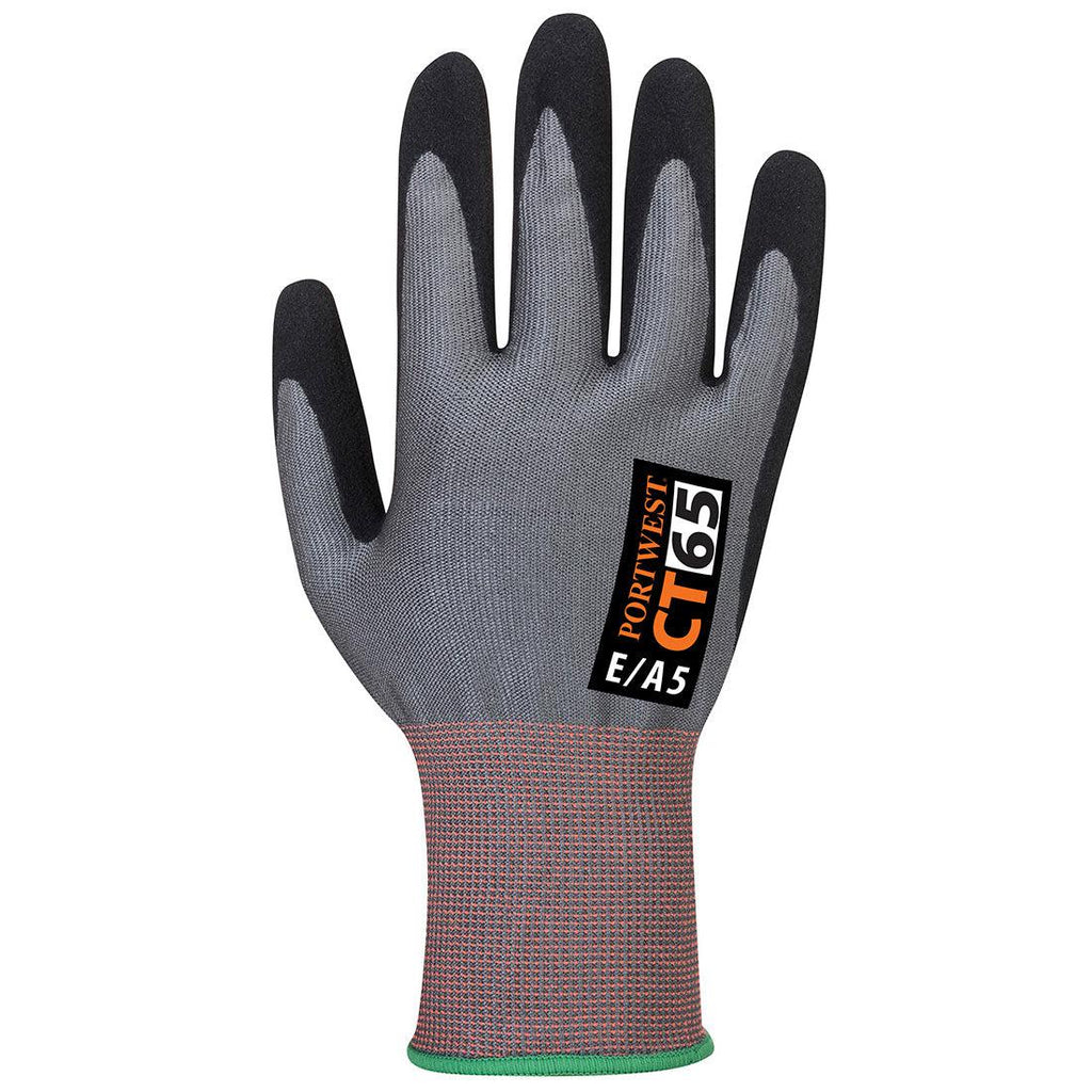 Portwest CT65 - CT VHR Nitrile Foam Glove Gray/Black