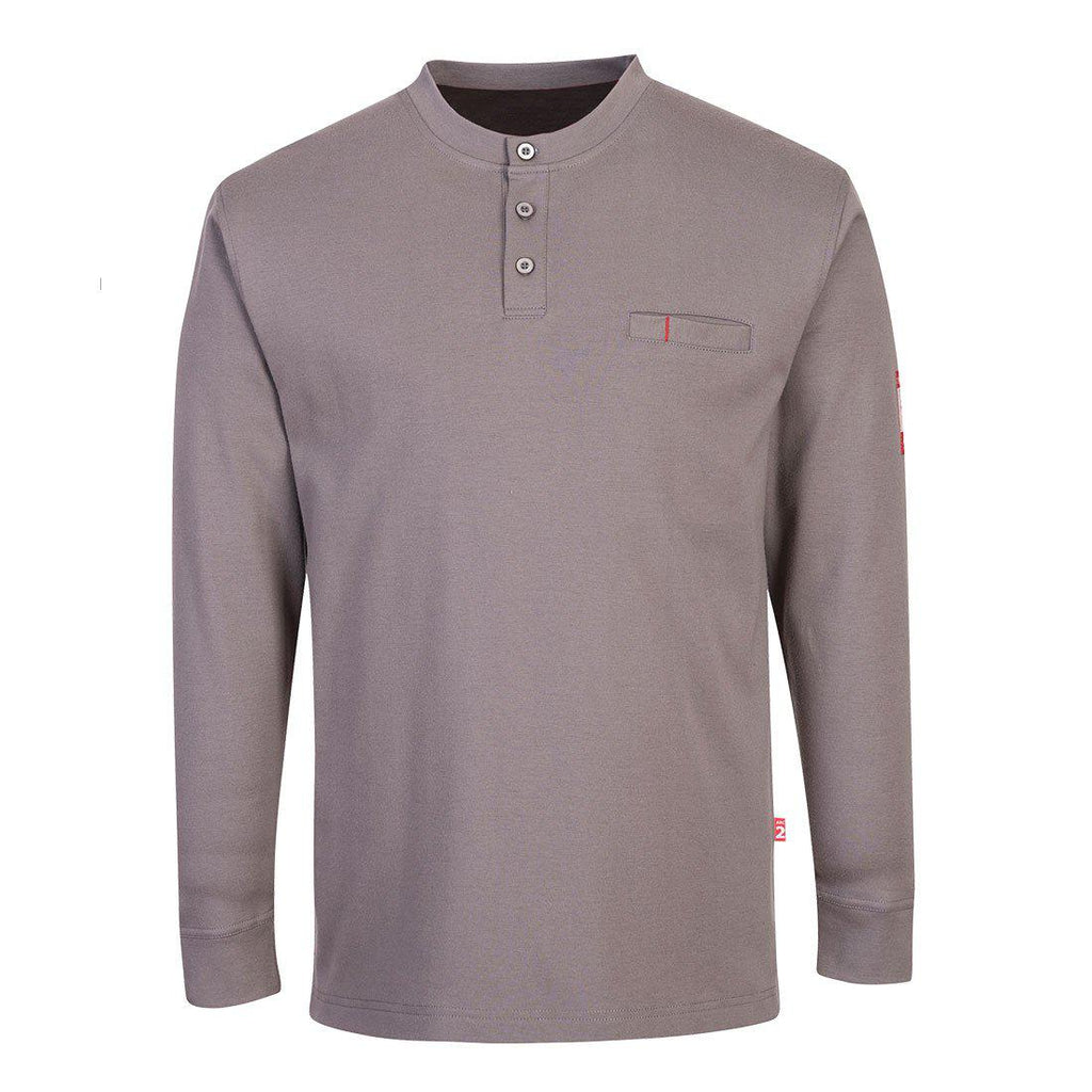 Portwest FR32 - FR Anti-Static Henley - Grey