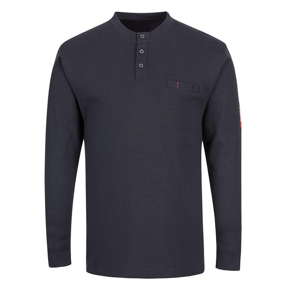 Portwest FR32 - FR Anti-Static Henley - Navy