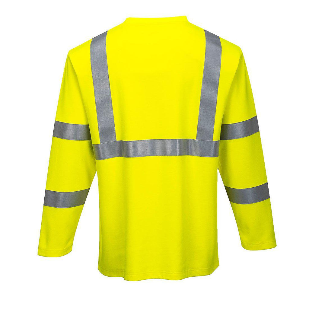 Portwest FR96 - FR Hi-Vis Long Sleeve T-Shirt - Hi-vis yellow