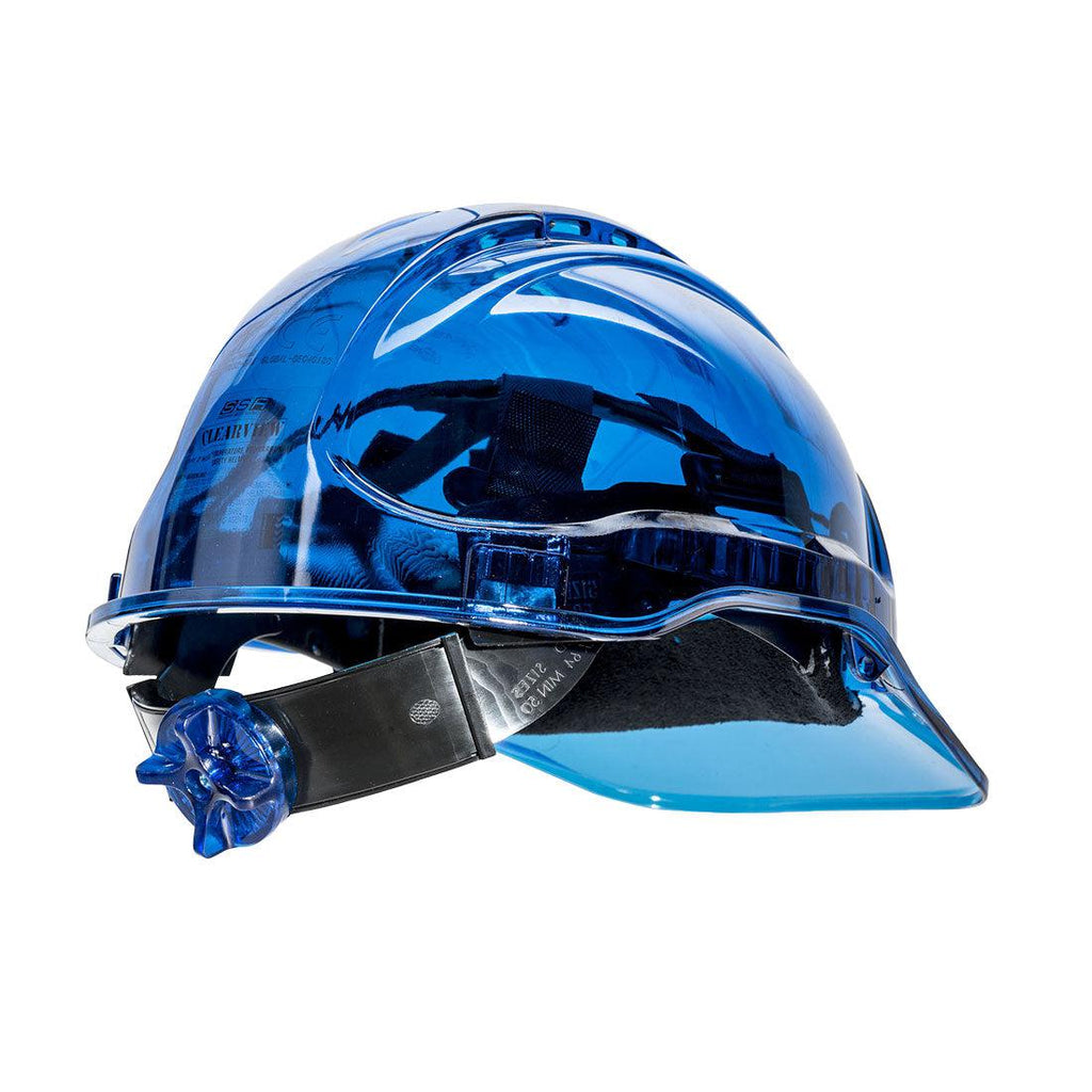 Portwest PV60 - Peak View Ratchet Hard Hat Vented Blue