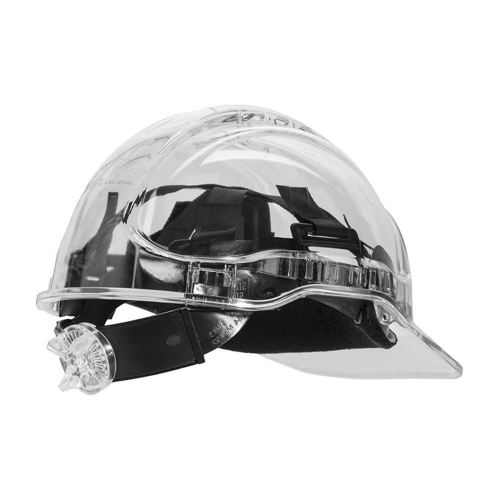 Portwest PV60 - Peak View Ratchet Hard Hat Vented Clear