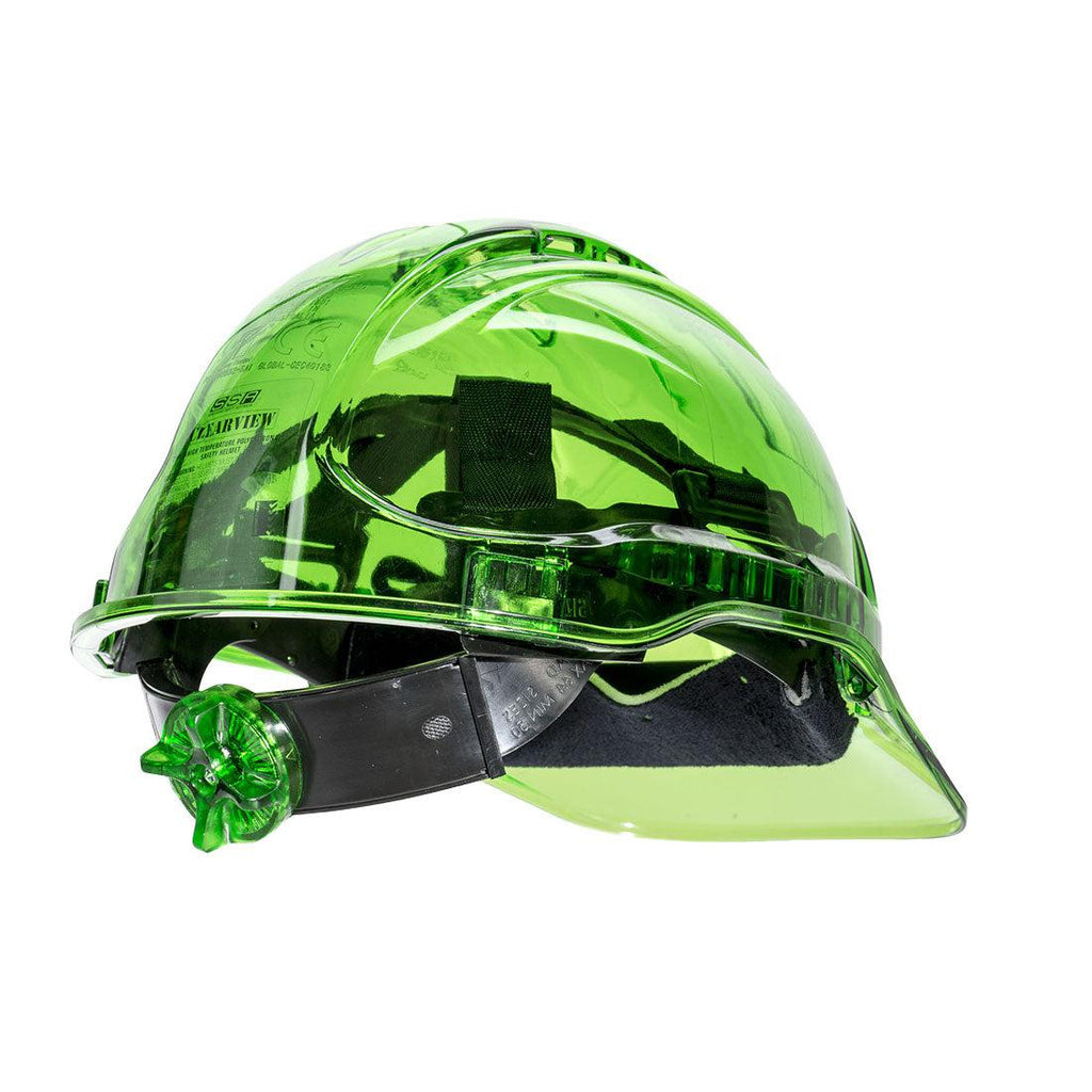 Portwest PV60 - Peak View Ratchet Hard Hat Vented Green