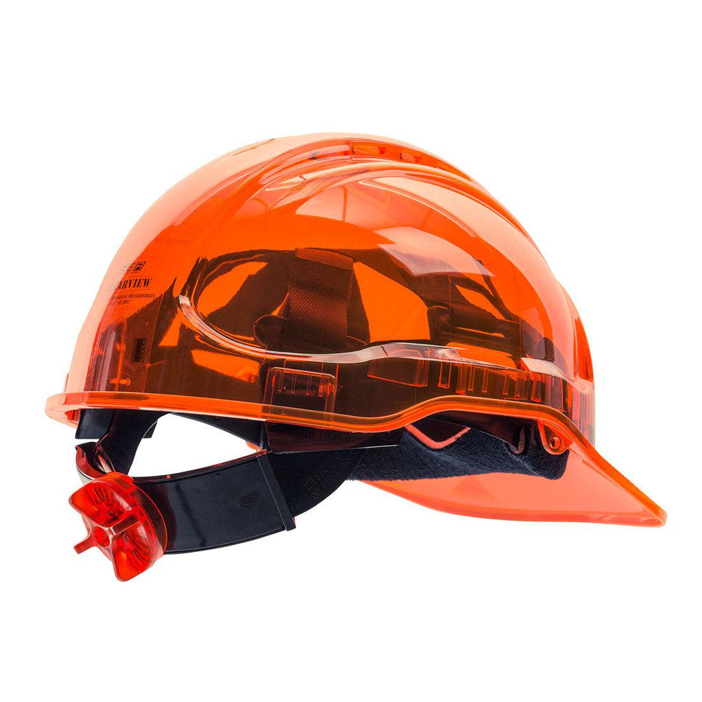 Portwest PV60 - Peak View Ratchet Hard Hat Vented Orange