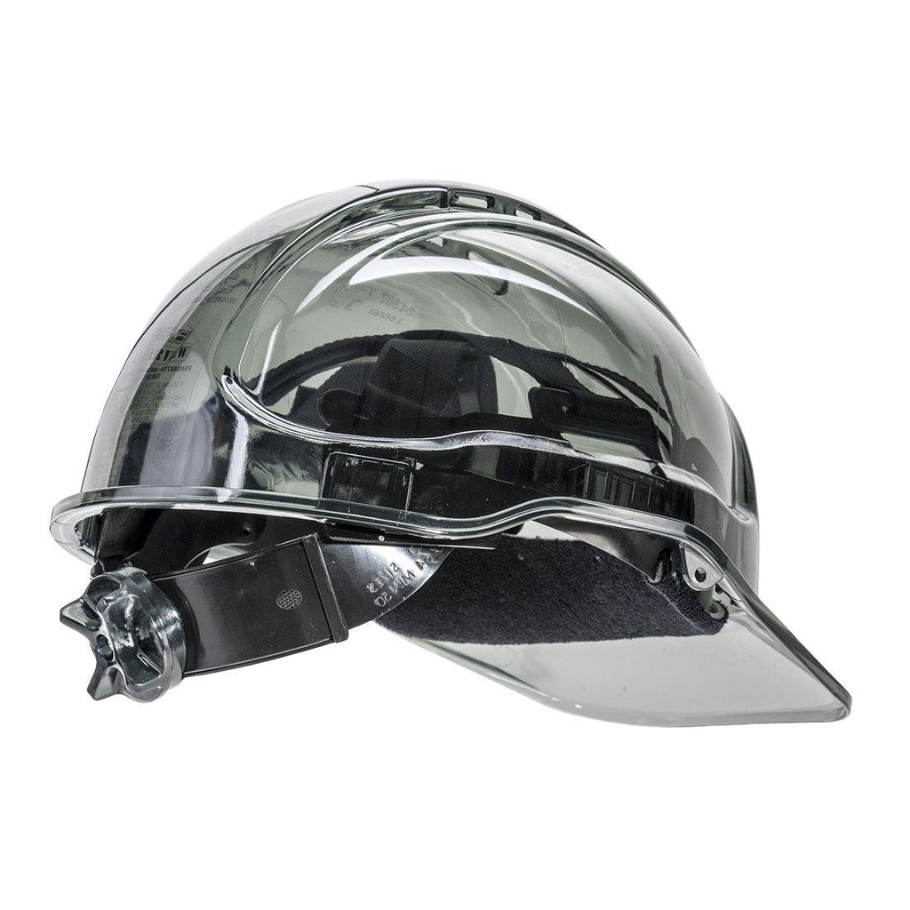 Portwest PV60 - Peak View Ratchet Hard Hat Vented Smoke