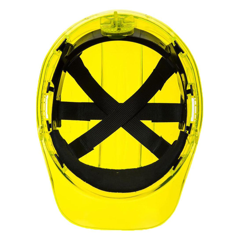 Portwest PV60 - Peak View Ratchet Hard Hat Vented Yellow
