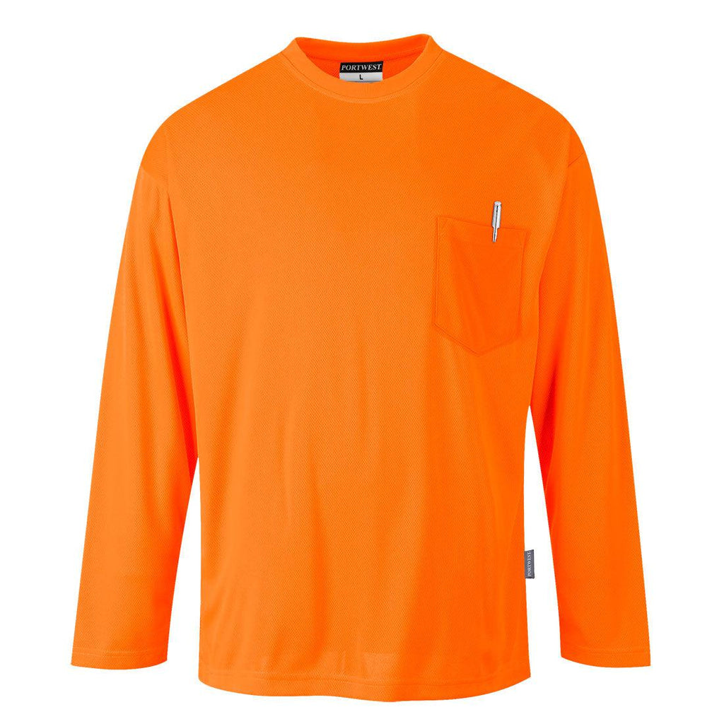 Portwest S579 - Non ANSI Pocket Long Sleeve T-Shirt