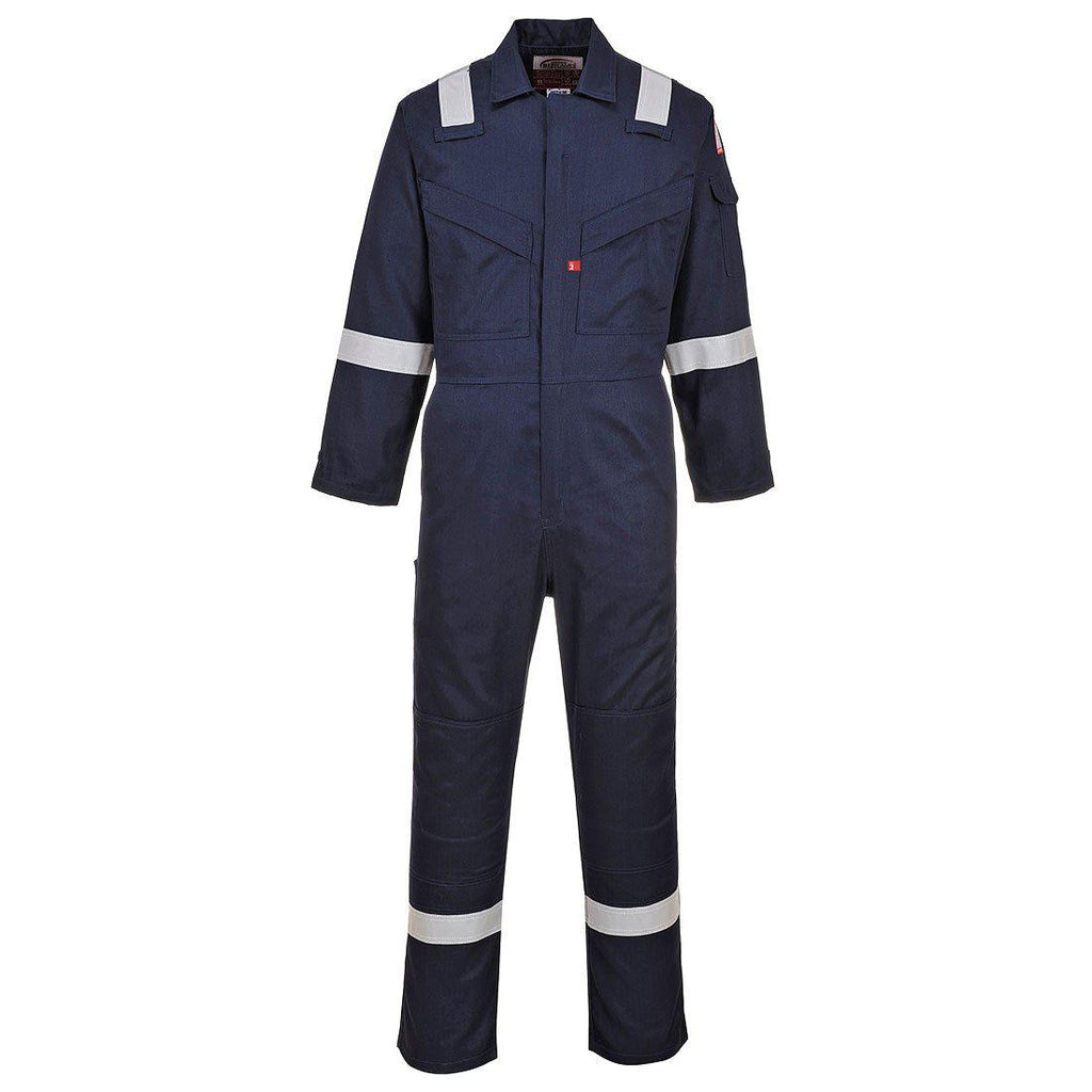 Portwest UFR21 - Super Light Weight FR Antistatic Coverall - Navy