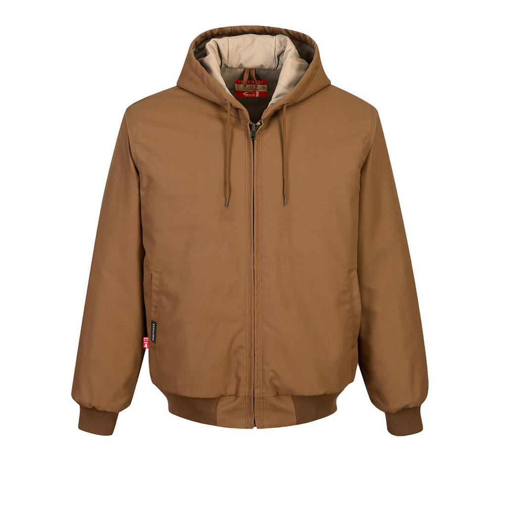Portwest UFR48 - FR Duck Quilt Lined Jacket - Brown