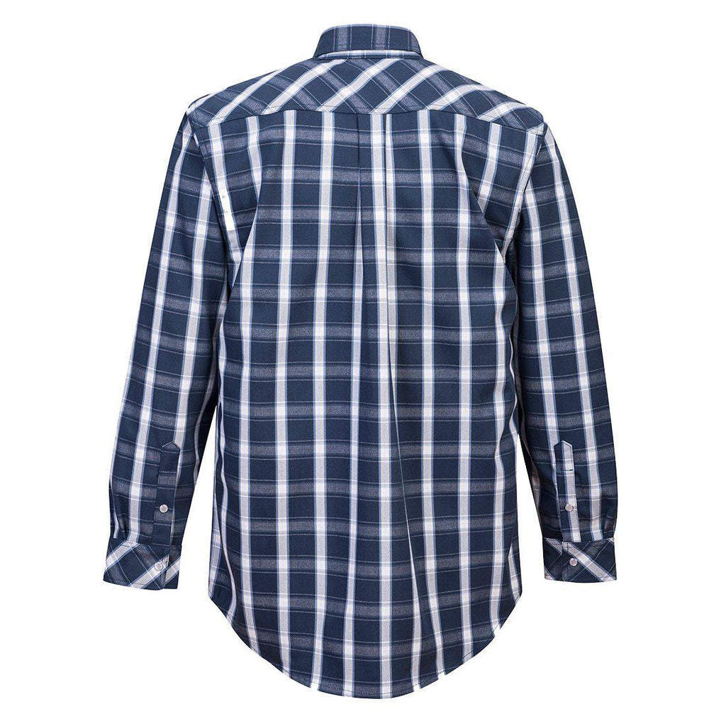 Portwest UFR97 - Bizflame 88/12 FR Plaid Shirt - Navy