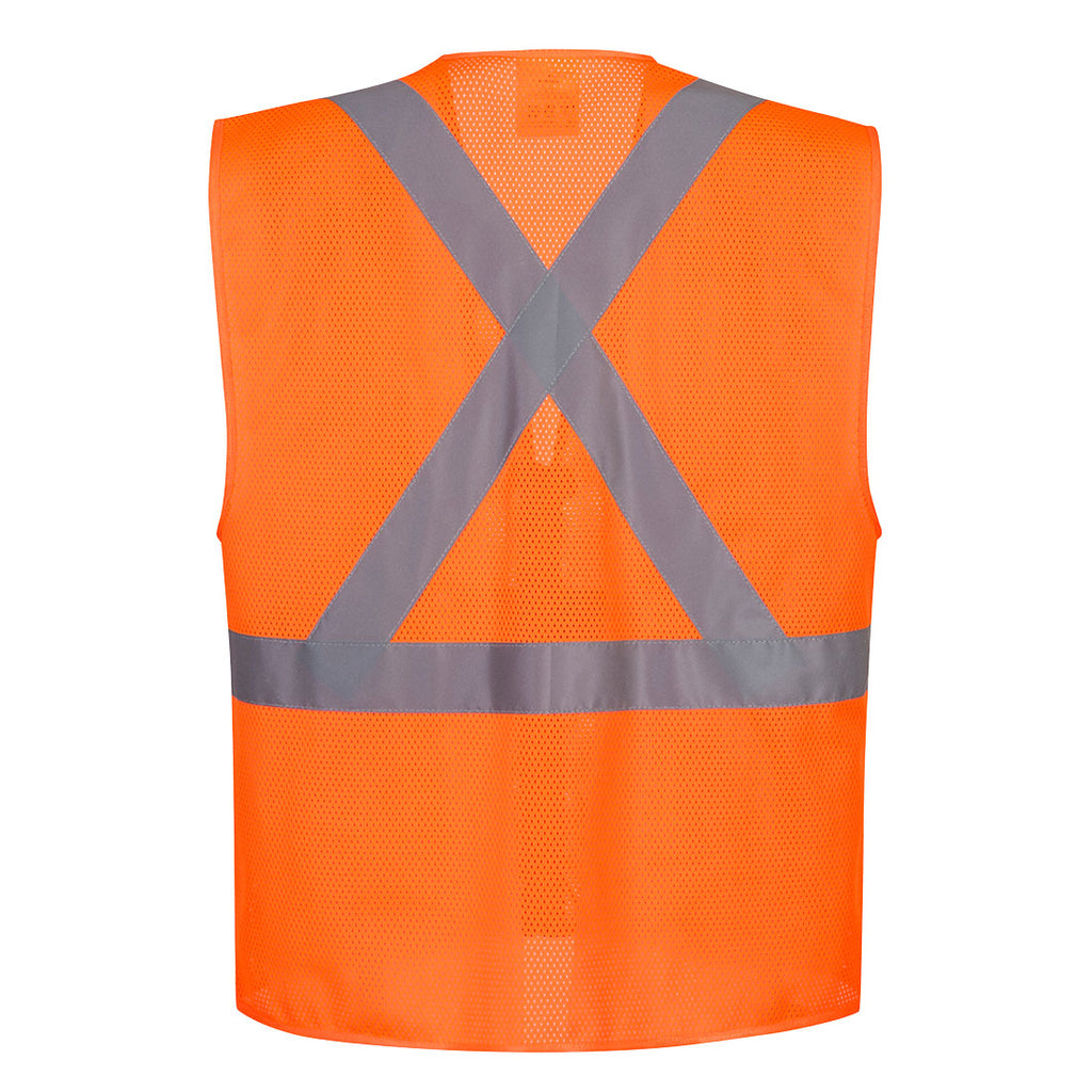 Portwest US370 - Atlanta X Back Hi-Vis Vest - Orange
