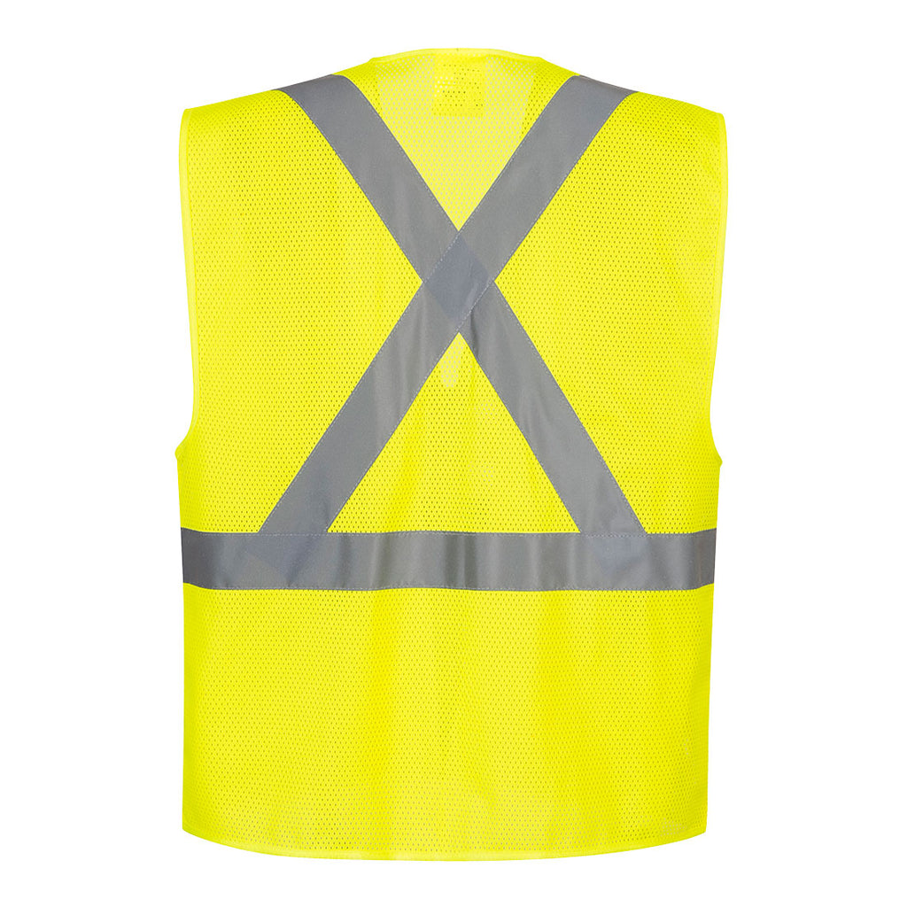 Portwest US370 - Atlanta X Back Hi-Vis Vest -Yellow