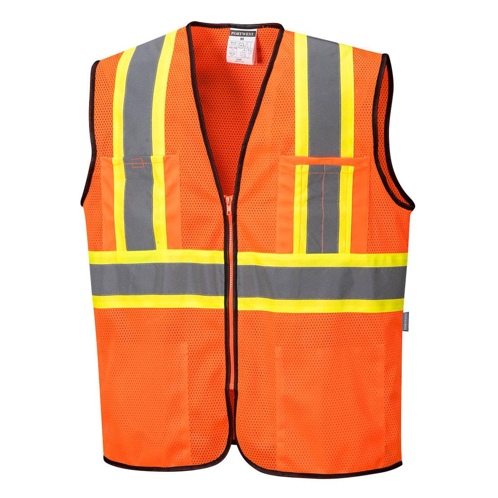 Portwest US381 - Frisco Contrast Vest Orange