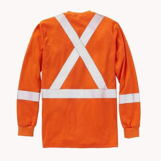 Rasco FR FR0310OH His-Vis Orange Long Sleeve Shirt-Fire Retardant Shirts.com