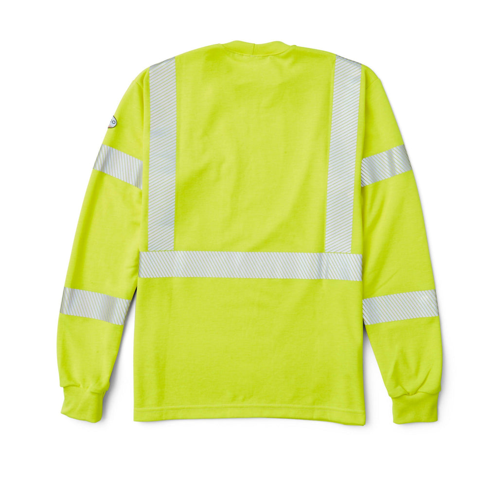 Rasco FR FR0337YH Hi-Vis Long Sleeve Shirt with Segmented Trim-Fire Retardant Shirts.com