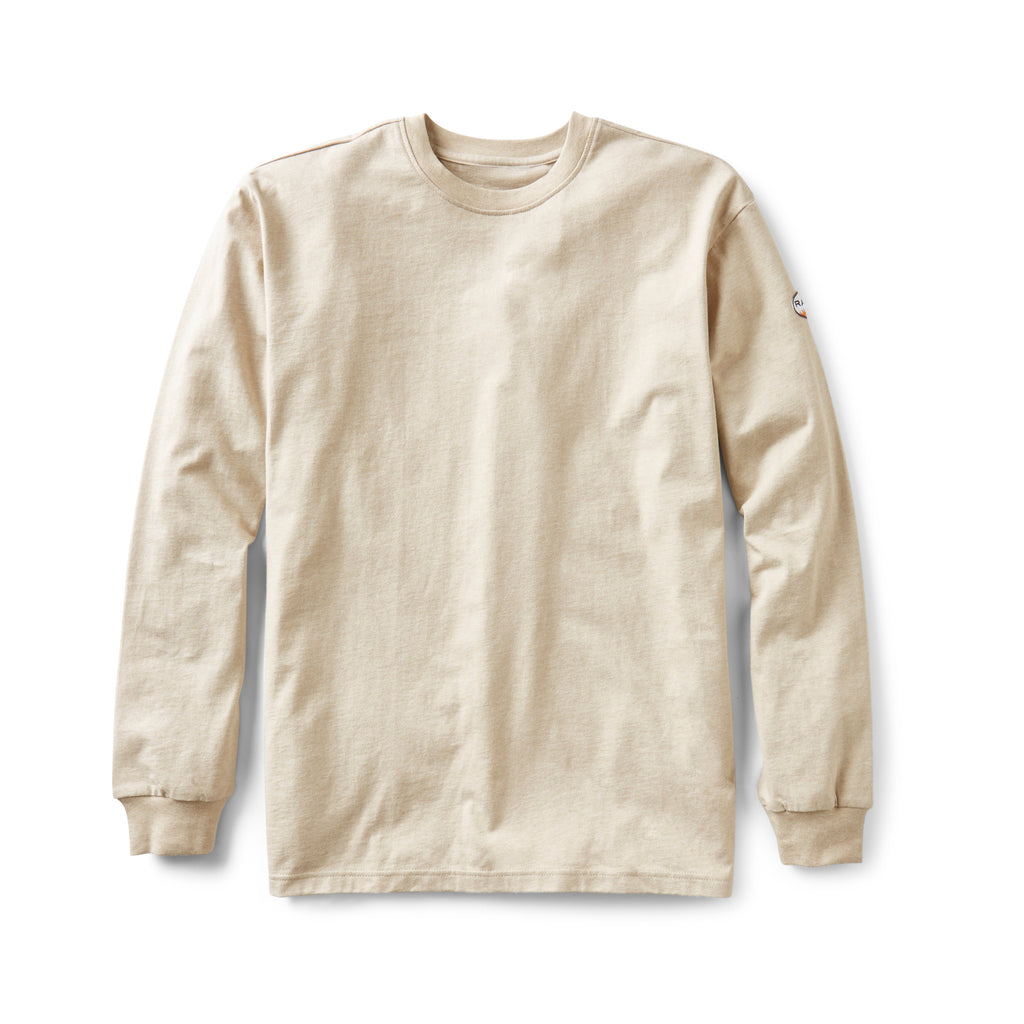 Rasco FR FR0501KH Khaki Long-Sleeve T-Shirt-Fire Retardant Shirts.com