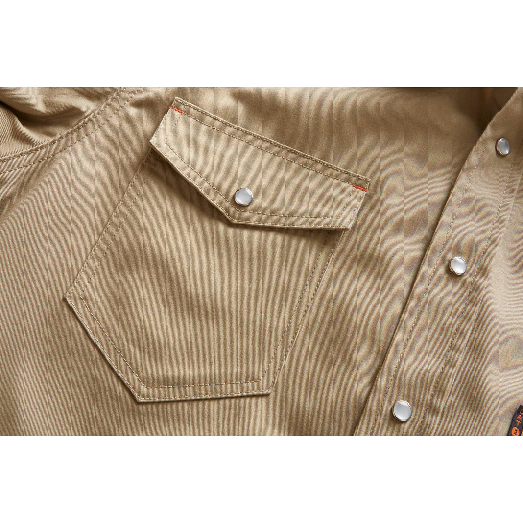 Rasco FR FR1003KH Khaki Lightweight Work Shirt-Fire Retardant Shirts.com