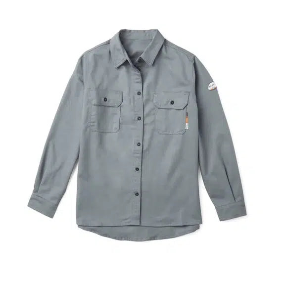Rasco FR FR1303GY Gray Uniform Shirt-Fire Retardant Shirts.com