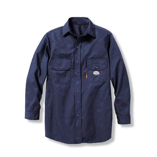 Rasco FR FR1329NV Navy Stellarweave Uniform Shirt-Fire Retardant Shirts.com