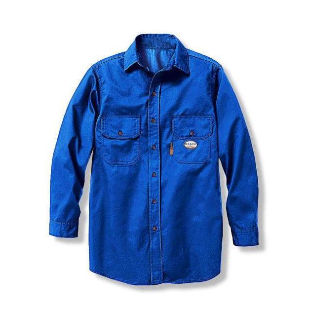Rasco FR FR1329RB Royal Blue Stellarweave Uniform Shirt - CLOSEOUT-Fire Retardant Shirts.com