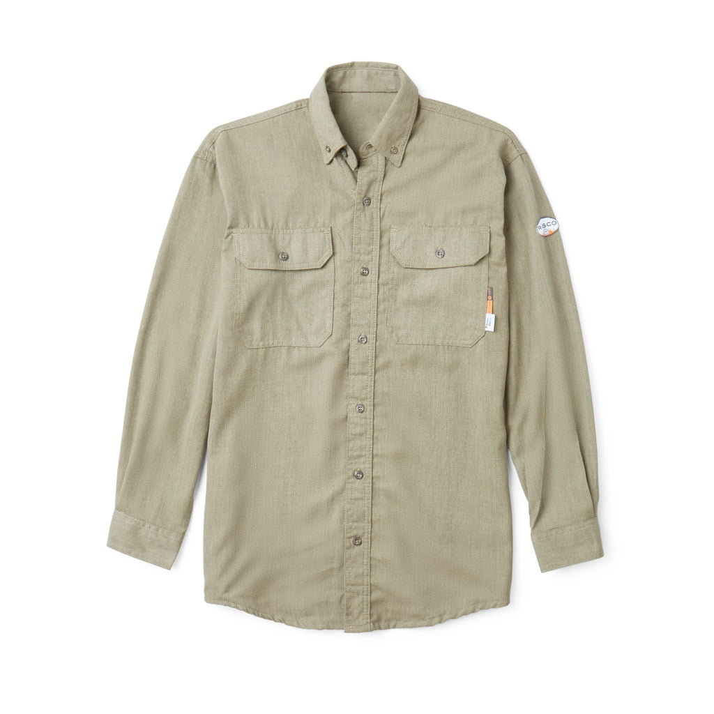 Rasco FR FR1344KH Khaki DH Air Uniform Shirt-Fire Retardant Shirts.com