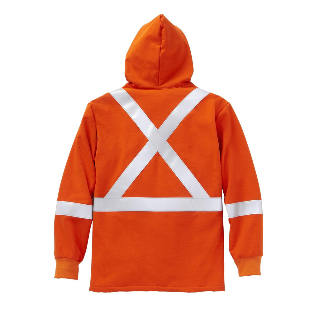 Rasco FR FR2219OH Hi-Vis Pullover Hoodie with Reflective Trim-Fire Retardant Shirts.com