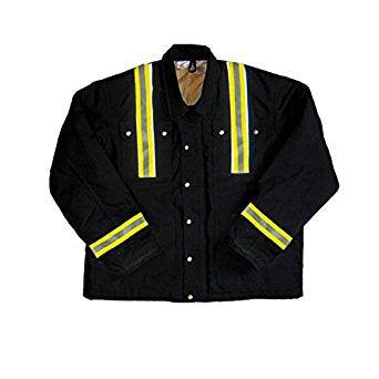 Rasco FR FR3807BK Reflective Black Duck Heavy Coat-Fire Retardant Shirts.com