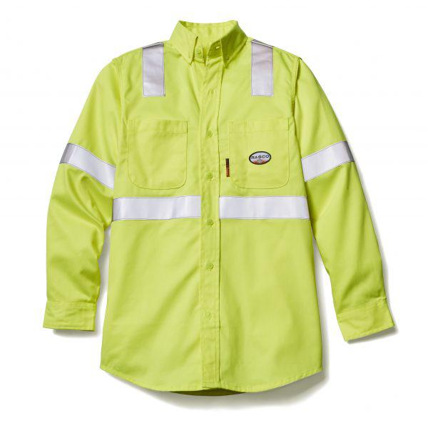 Rasco FR FR6503YH Hi-Vis FR Work Shirt *DISCOUNTINUED*-Fire Retardant Shirts.com