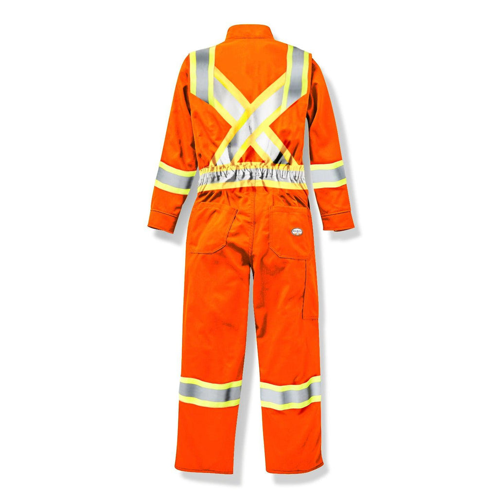 Rasco FR FR8005OH Hi-Vis Reflective Orange Coverall-Fire Retardant Shirts.com