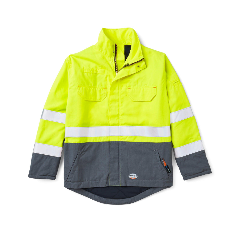 Rasco FR FR8840GY/YH GlenGuard Color Block Field Jacket-Fire Retardant Shirts.com
